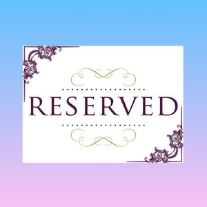 Reserved for xoxothea